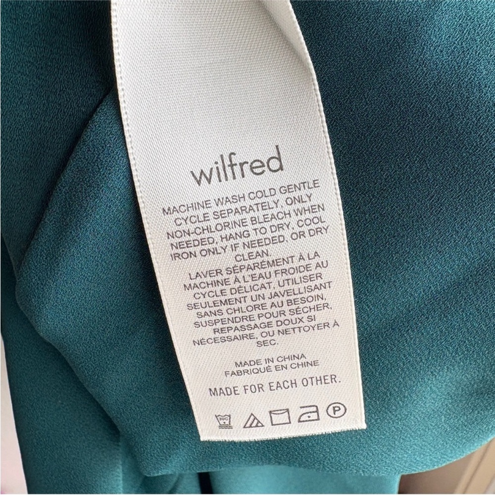 Aritzia Wilfred Tempest Dress Forest Green - Picture 6 of 6